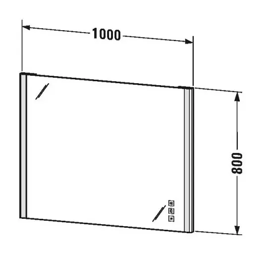 Duravit - XSquare - Tükör - XS7013000000000 – 2. kép