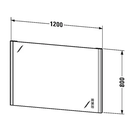 Duravit - XSquare - Tükör - XS7014000000000 – 2. kép