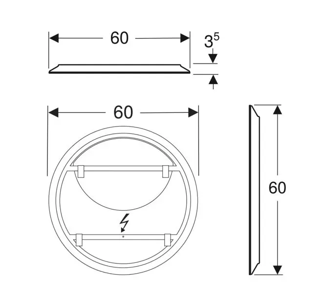 Geberit - Option - Tükör - 502.797.00.1 – 2. kép