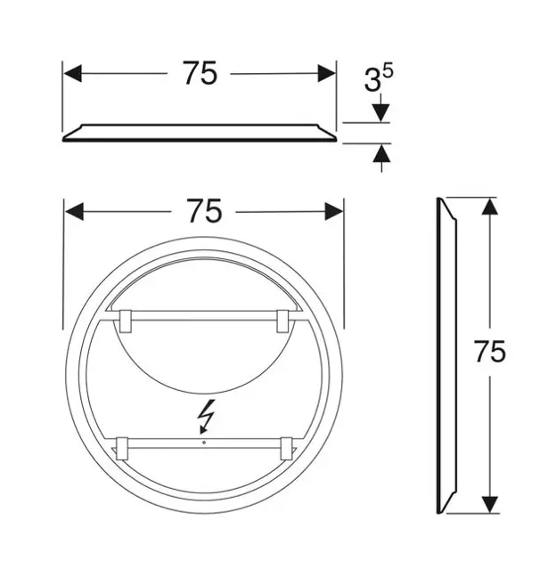 Geberit - Option - Tükör - 502.798.00.1 – 2. kép