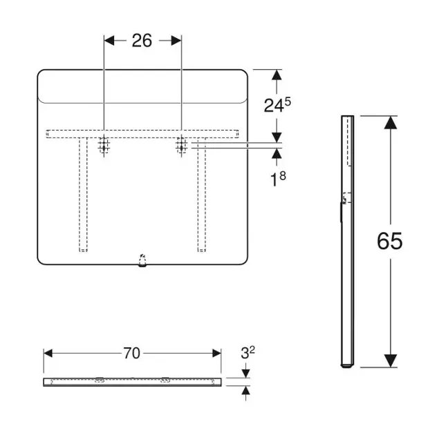 Geberit - Option - Tükör - 819270000 – 2. kép