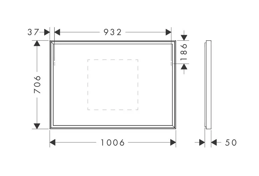 Hansgrohe - Xarita E - Tükör - 54995700 – 2. kép
