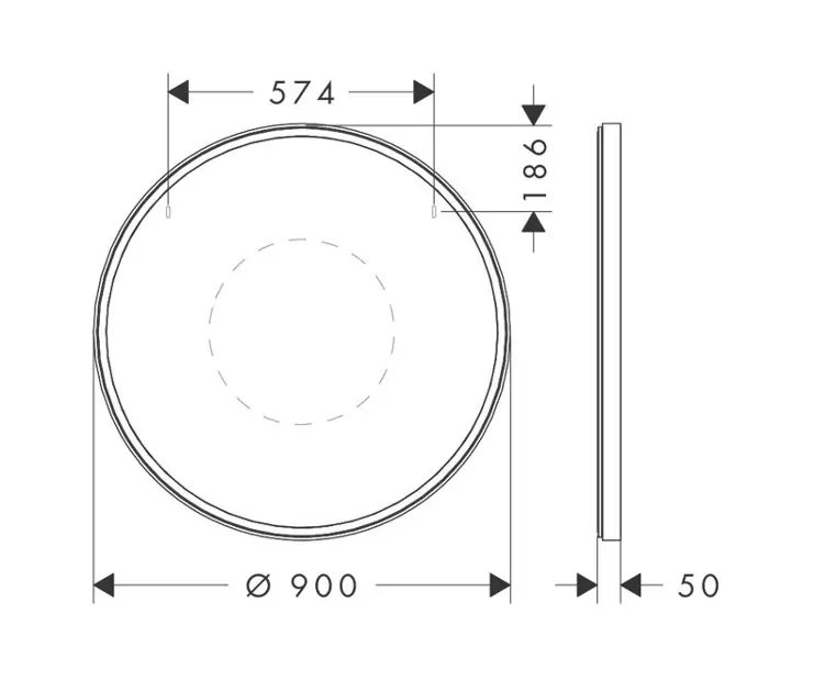Hansgrohe - Xarita S - Tükör - 54990700 – 2. kép