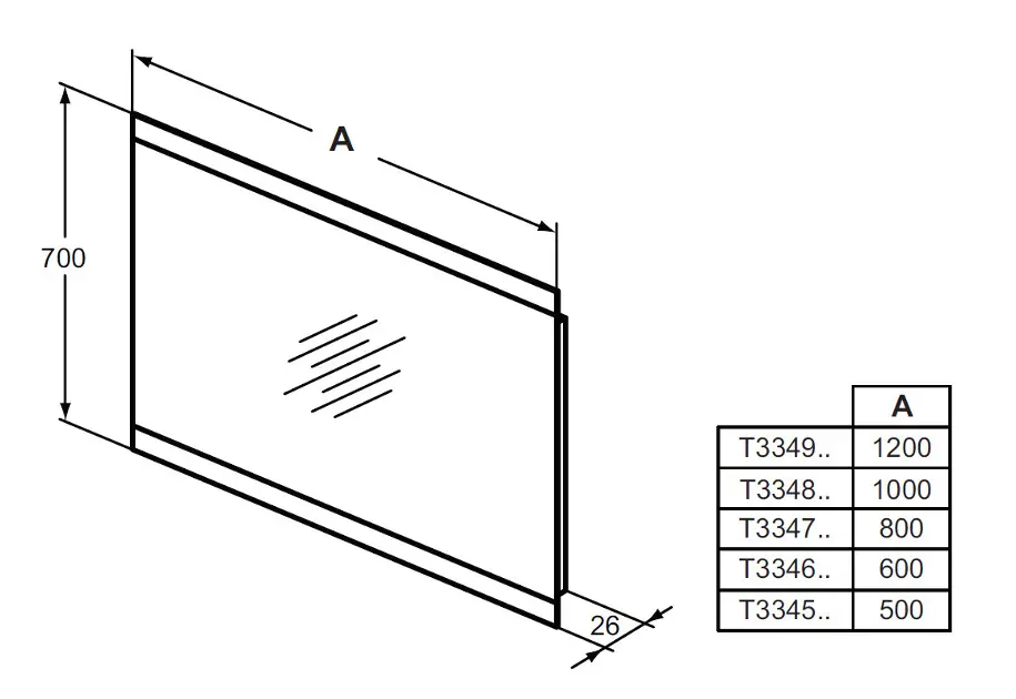 Ideal Standard - Mirror&Light - Tükör - T3346BH – 2. kép