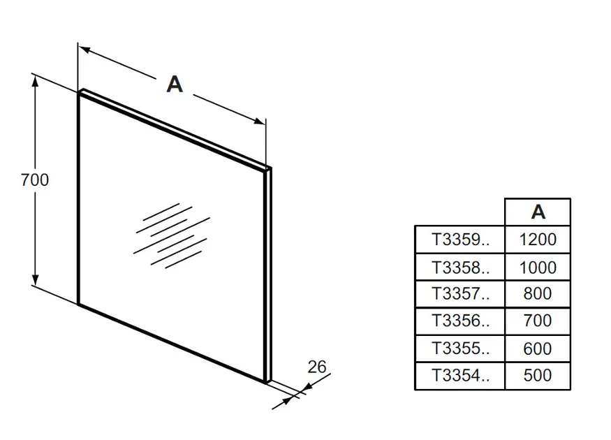 Ideal Standard - Mirror&Light - Tükör - T3358BH – 2. kép