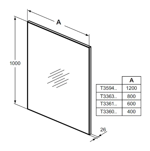 Ideal Standard - Mirror&Light - Tükör - T3363BH – 2. kép
