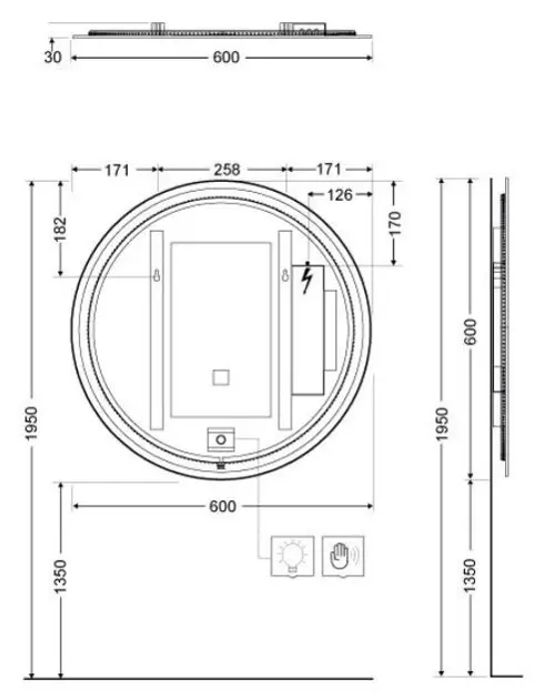 Kludi - Luma - Tükör - 17SP0100 – 2. kép