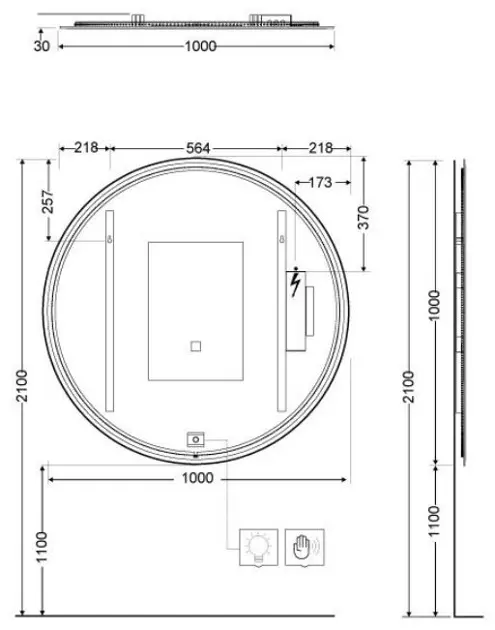 Kludi - Luma - Tükör - 17SP0300 – 2. kép