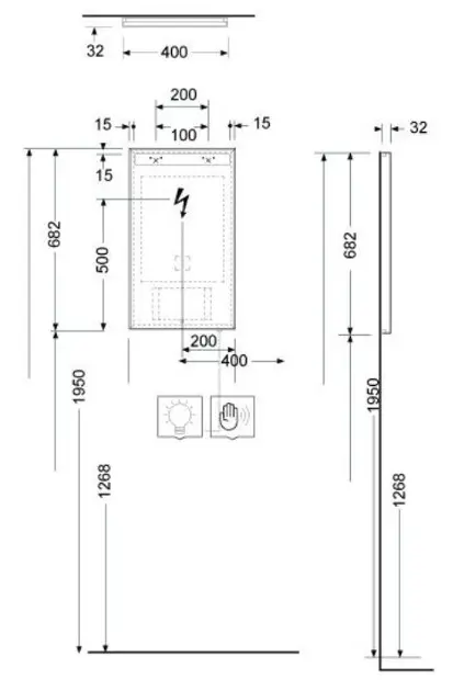 Kludi - Luma - Tükör - 17SP0400 – 2. kép