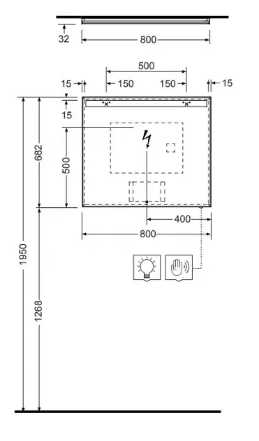 Kludi - Luma - Tükör - 17SP0600 – 2. kép