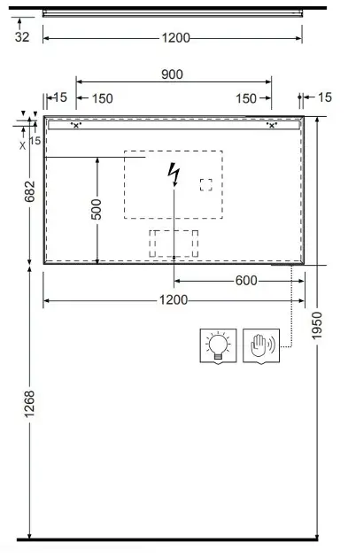 Kludi - Luma - Tükör - 17SP0800 – 2. kép