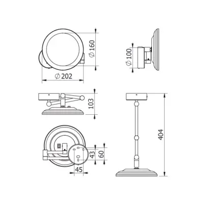Kludi - Vela R - Tükör - 58995N0W – 2. kép