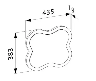 Laufen - Florakids - Tükör - H4616010034691 – 2. kép