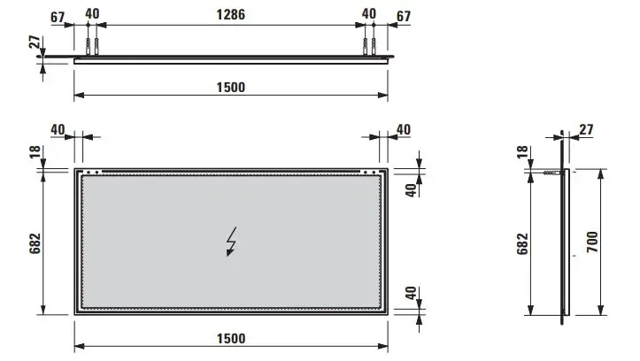 Laufen - Frame - Tükör - H4474099004501 – 2. kép