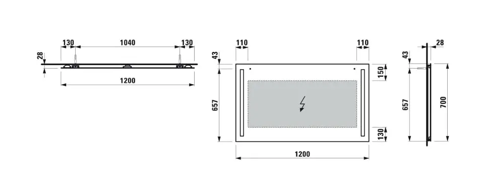 Laufen - Lani - Tükör - H4038561121441 – 2. kép