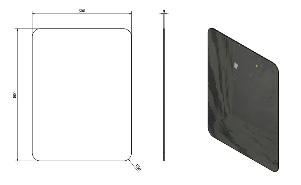 Sapho - Ishape - Tükör - AG468 – 2. kép