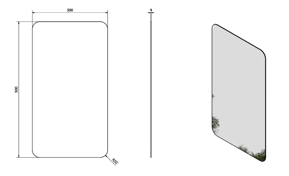 Sapho - Ishape - Tükör - AG495 – 2. kép