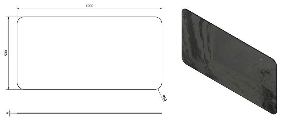 Sapho - Ishape - Tükör - AG510 – 2. kép