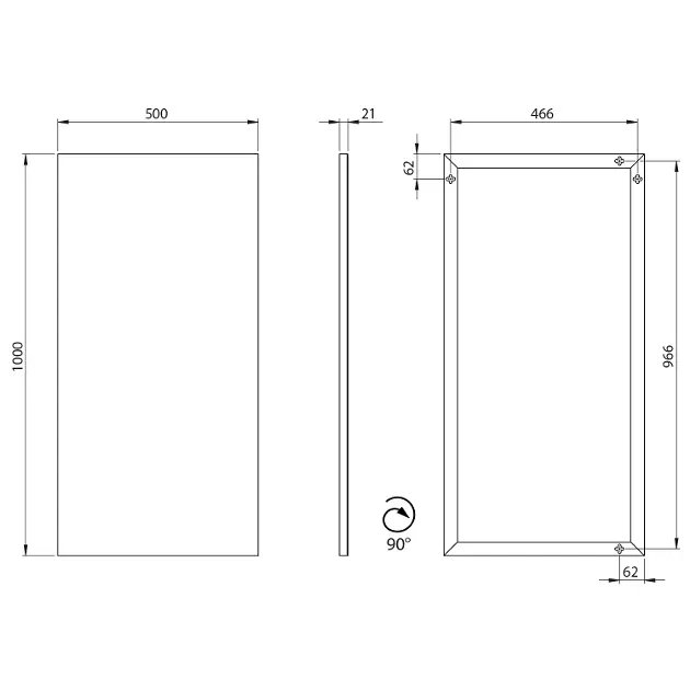 Sapho - Mirrors - Tükör - AWB1050 – 2. kép