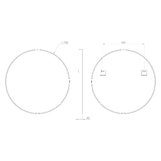 Sapho - Notion - Tükör - NT700G – 2. kép