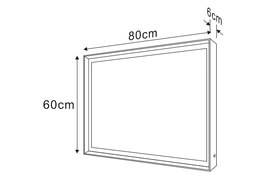 Sapho - Sort LED - Tükör - ST080S – 2. kép