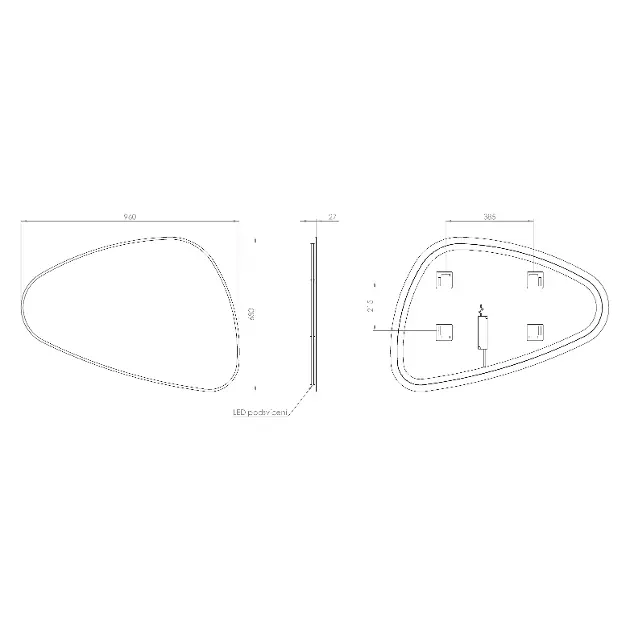 Sapho - Tükör - 30574CI – 2. kép