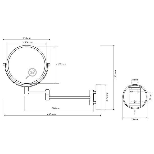 Sapho - X-Round - Tükör - XR006 – 2. kép