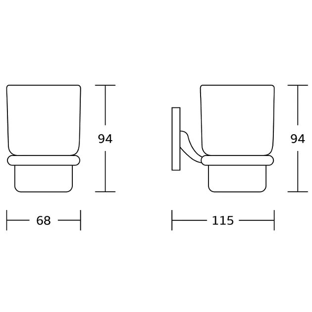 Aqualine - Rumba - Fogkefetartó - RB104 – 2. kép