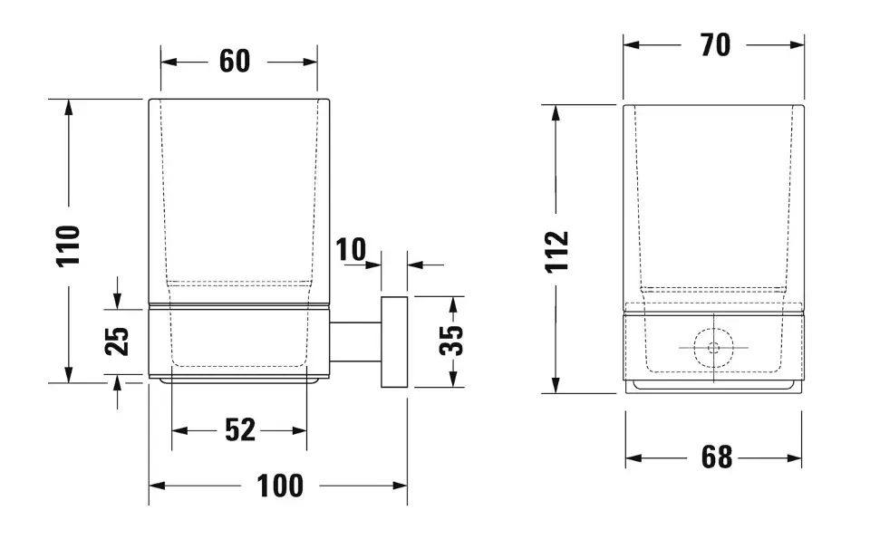 Duravit - Karree - Fogkefetartó - 0099511000 – 2. kép
