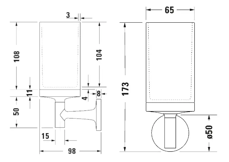 Duravit - Starck T - Fogkefetartó - 0099310400 – 2. kép