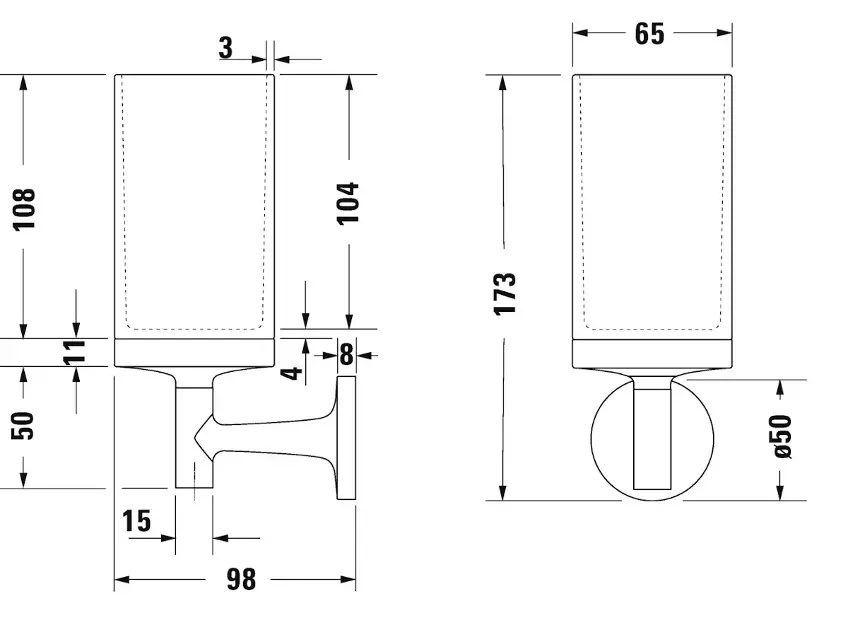 Duravit - Starck T - Fogkefetartó - 0099311000 – 2. kép