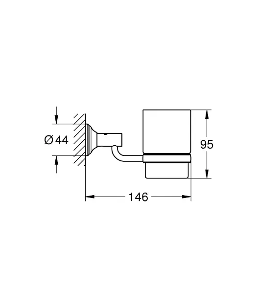 Grohe - Essentials Authentic - Fogkefetartó - 40652EN1 – 4. kép