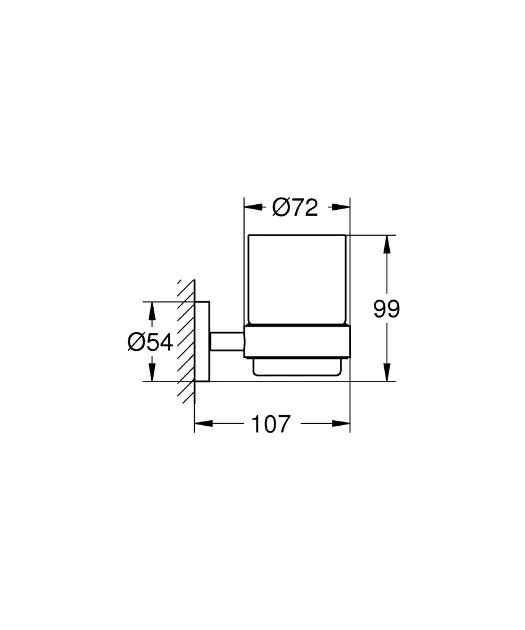 Grohe - Essentials - Fogkefetartó - 40369DC1 – 2. kép