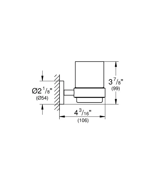 Grohe - Essentials - Fogkefetartó - 40447DC1 – 2. kép