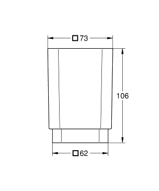 Grohe - Selection Cube - Fogkefetartó - 40783000 – 2. kép