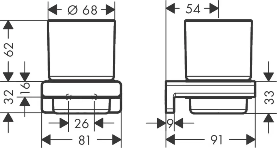 Hansgrohe - AddStoris - Fogkefetartó - 41749000 – 2. kép