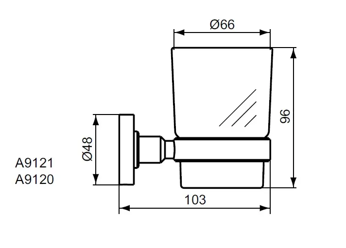 Ideal Standard - IOM - Fogkefetartó - A9120XG – 2. kép