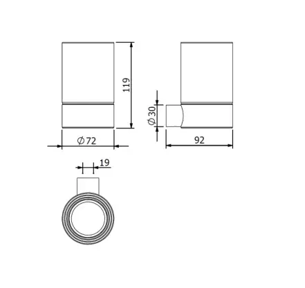 Kludi - Vela R - Fogkefetartó - 5897505 – 2. kép