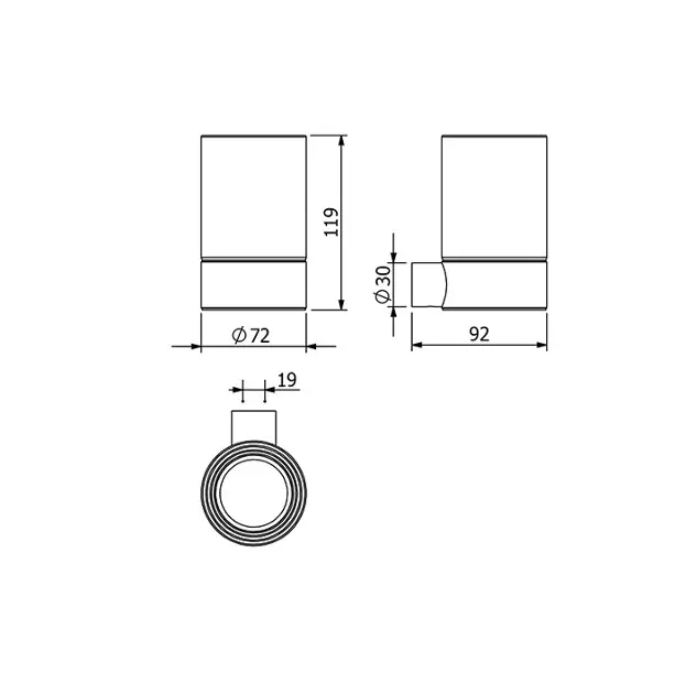 Kludi - Vela R - Fogkefetartó - 58975N5 – 2. kép