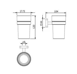 Kludi - Vela S - Fogkefetartó - 25975N0 – 2. kép
