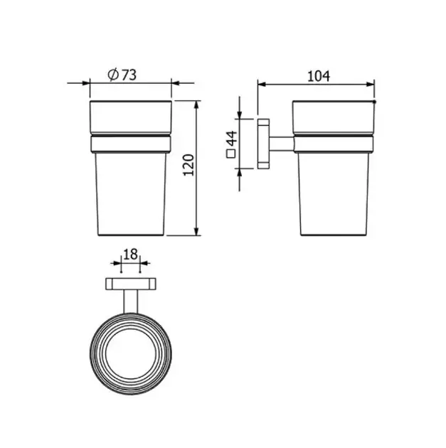 Kludi - Vela S - Fogkefetartó - 25975N1 – 2. kép