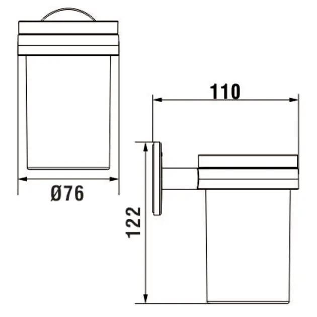 Laufen - Cana - Fogkefetartó - H3821320040001 – 2. kép