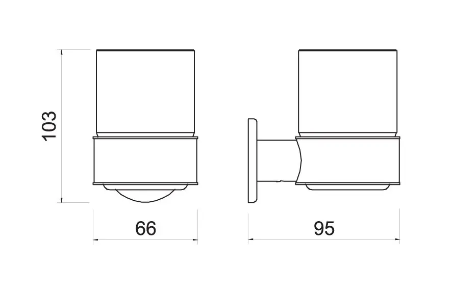 Novaservis - Ferro Smile - Fogkefetartó - ASM03GM – 2. kép