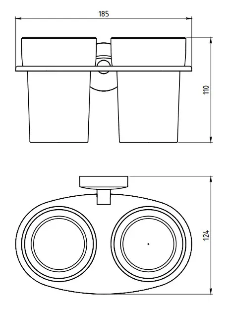Novaservis - Metalia 11 - Fogkefetartó - 0157,0 – 2. kép