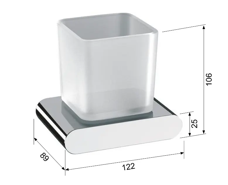 Sapho - Flori - Fogkefetartó - RF004 – 2. kép