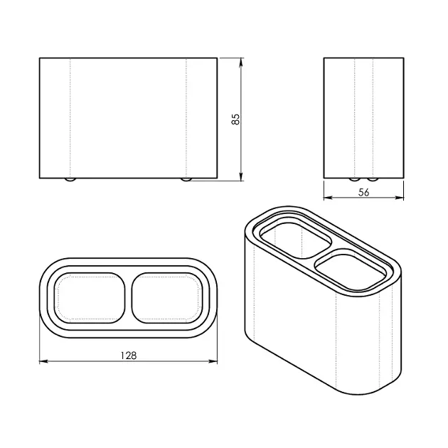 Sapho - Gedy Bathroom accessories - Fogkefetartó - 139814 – 2. kép