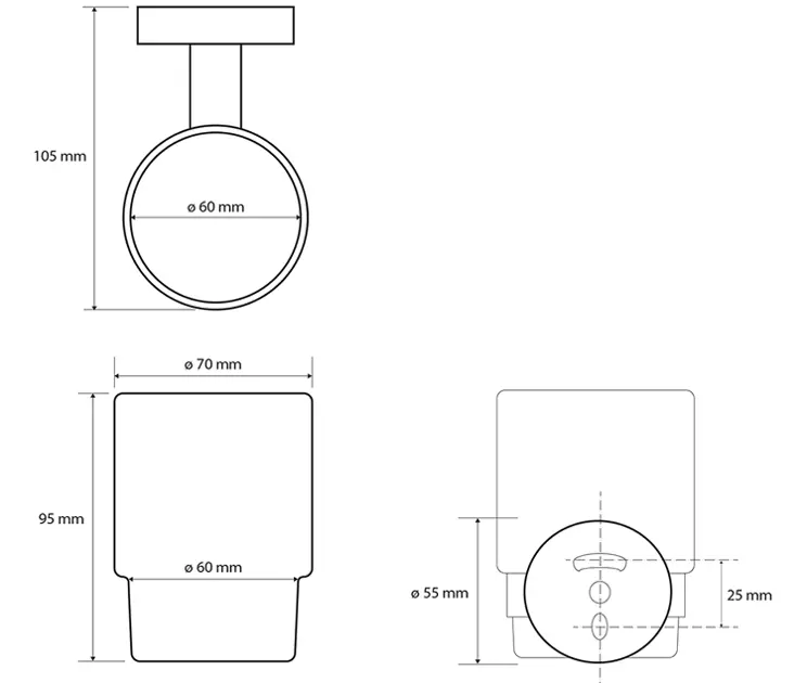 Sapho - X-Round - Fogkefetartó - XR903W – 2. kép