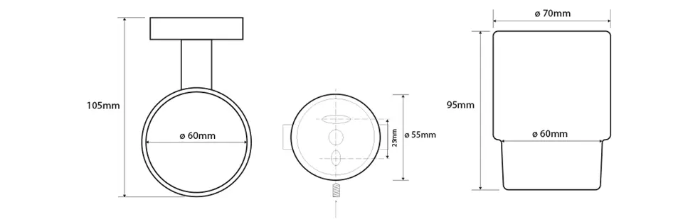 Sapho - X-STEEL - Fogkefetartó - XS900 – 2. kép