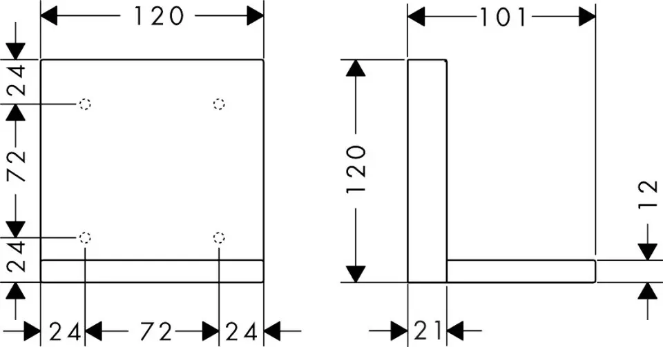 Axor - ShowerCollection - Fürdőszobapolc - 40872000 – 2. kép