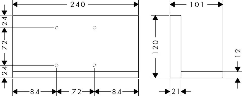 Axor - ShowerCollection - Fürdőszobapolc - 40873000 – 2. kép
